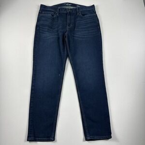 Banana Republic Traveler Pants‎ Mens 35x30 Travel Jeans Stretch Blue Slim Fit
